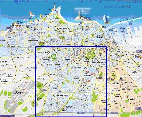 mapa de Casablanca em frances