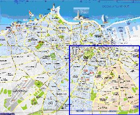 mapa de Casablanca em frances