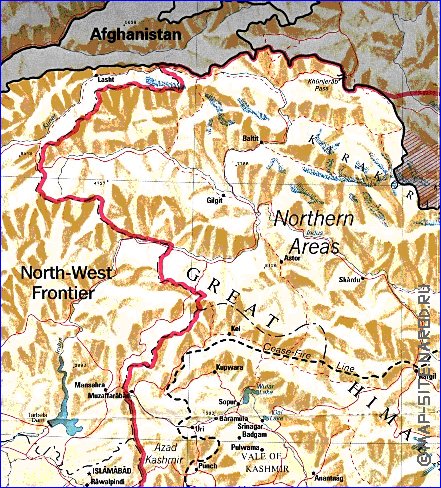 carte de Cachemire