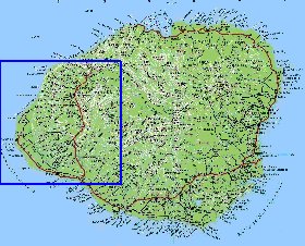 mapa de Kauai