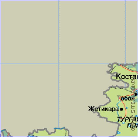 Fisica mapa de Cazaquistao