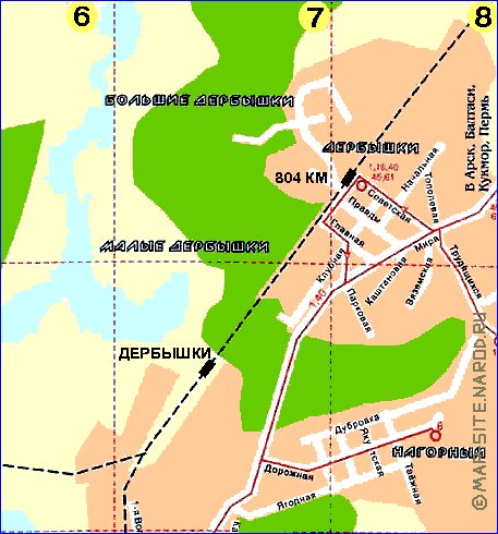 Transporte mapa de Kazan