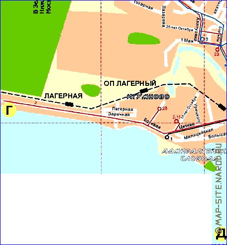 Transporte mapa de Kazan