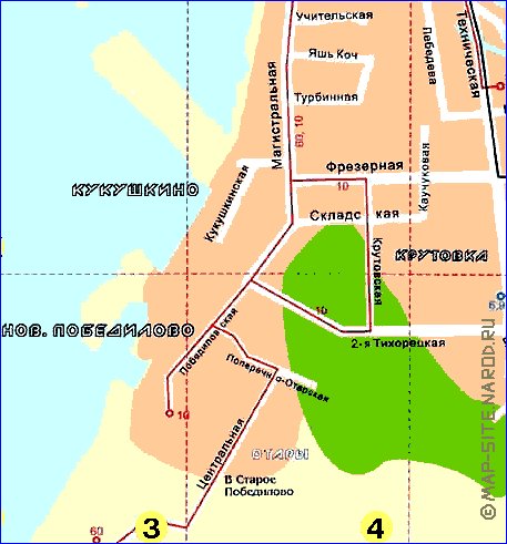 Transporte mapa de Kazan