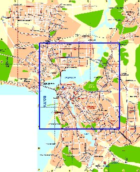 Transporte mapa de Kazan