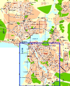 Transporte mapa de Kazan