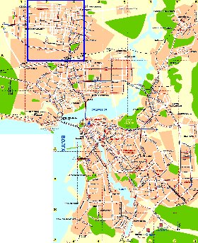 Transporte mapa de Kazan