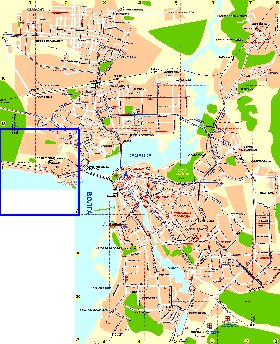 Transporte mapa de Kazan