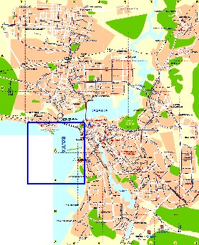 Transporte mapa de Kazan