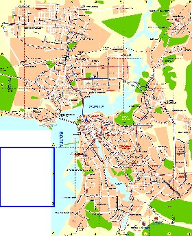 Transporte mapa de Kazan