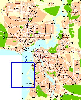 Transporte mapa de Kazan