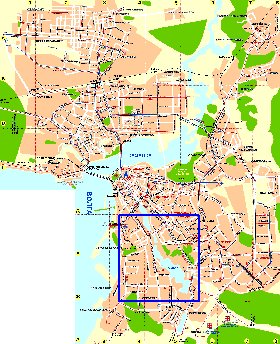 Transporte mapa de Kazan