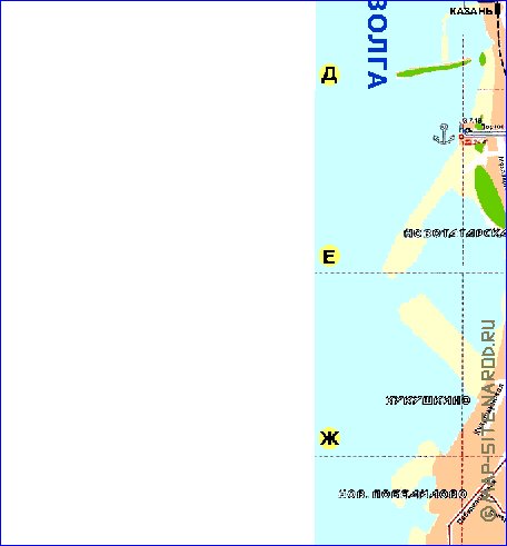 Transporte mapa de Kazan