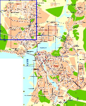 Transporte mapa de Kazan