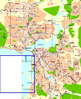 Transporte mapa de Kazan