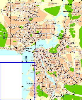 Transporte mapa de Kazan