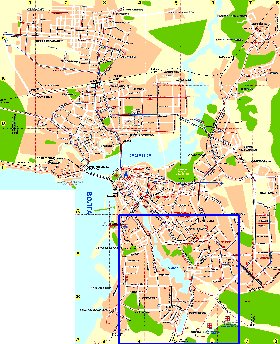 Transporte mapa de Kazan