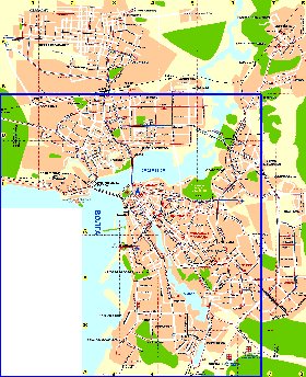 Transporte mapa de Kazan