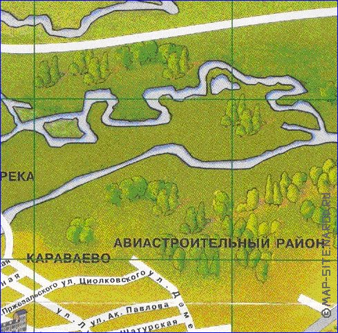 mapa de Kazan