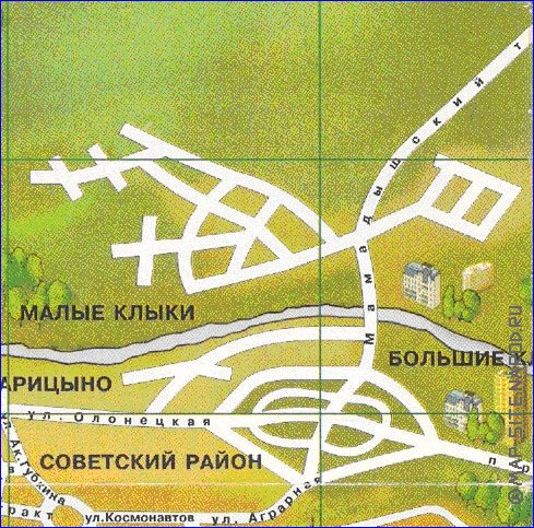 mapa de Kazan