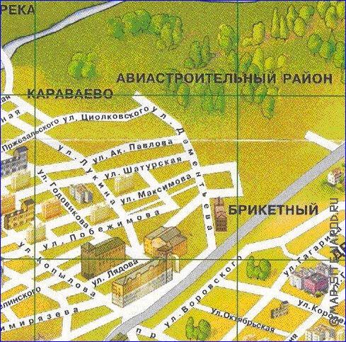 mapa de Kazan