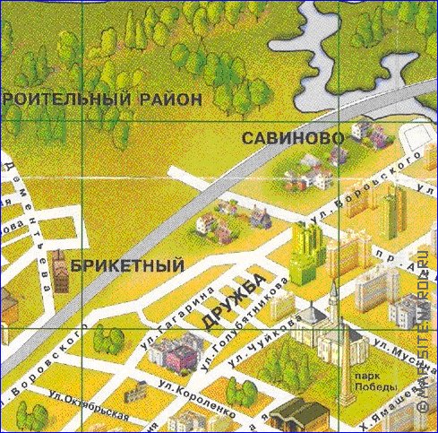 mapa de Kazan