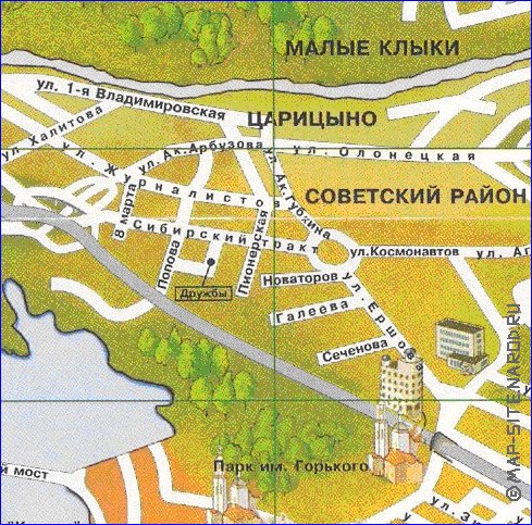 mapa de Kazan