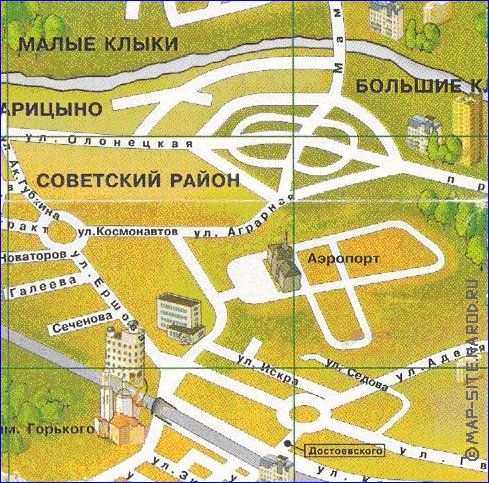 mapa de Kazan