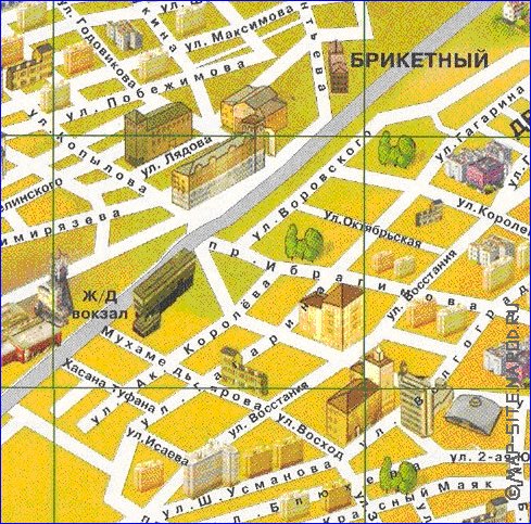 mapa de Kazan