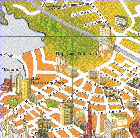 mapa de Kazan