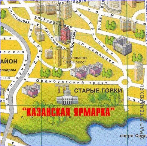 mapa de Kazan