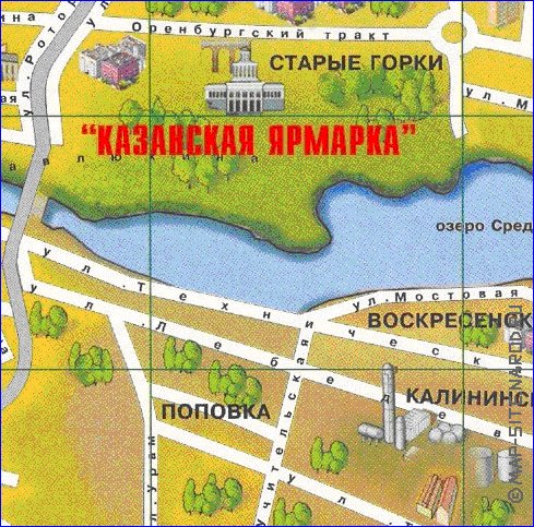 mapa de Kazan