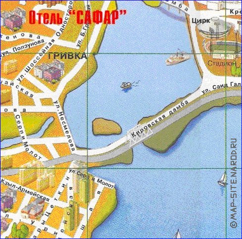 mapa de Kazan