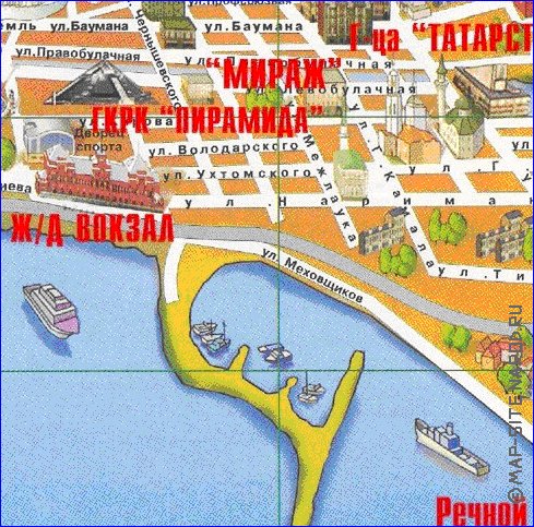 mapa de Kazan