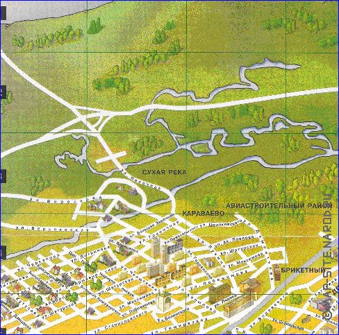 mapa de Kazan