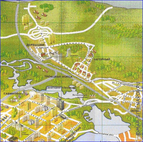 mapa de Kazan