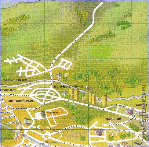 mapa de Kazan