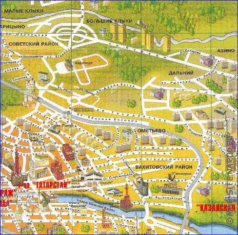 mapa de Kazan