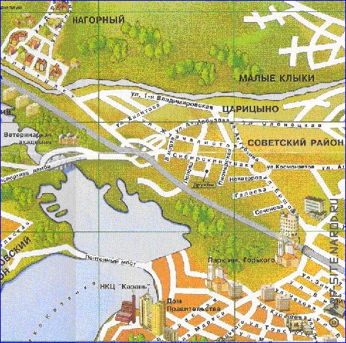 mapa de Kazan