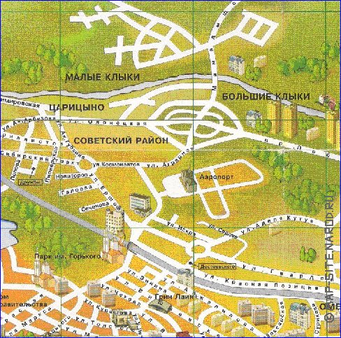 mapa de Kazan