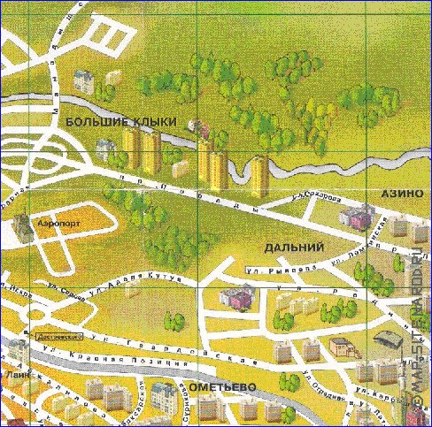 mapa de Kazan