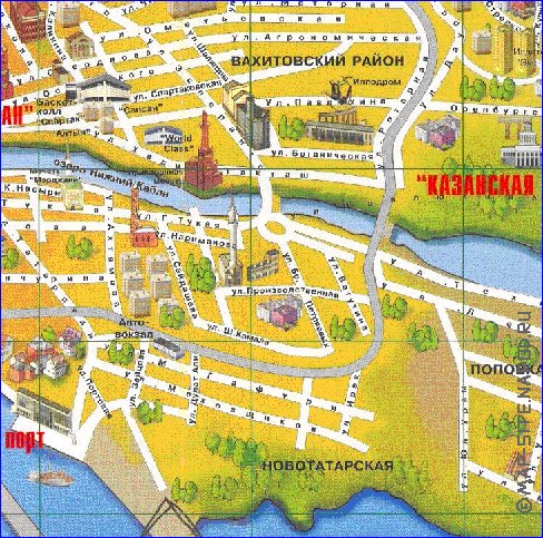 mapa de Kazan