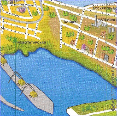 mapa de Kazan