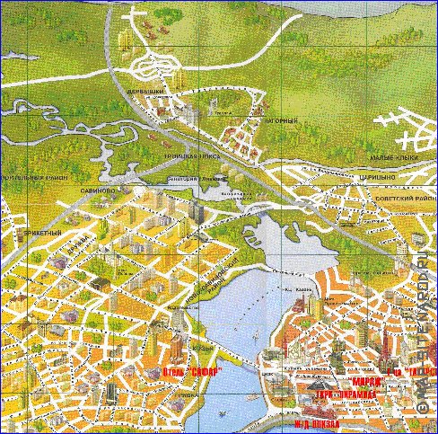 mapa de Kazan