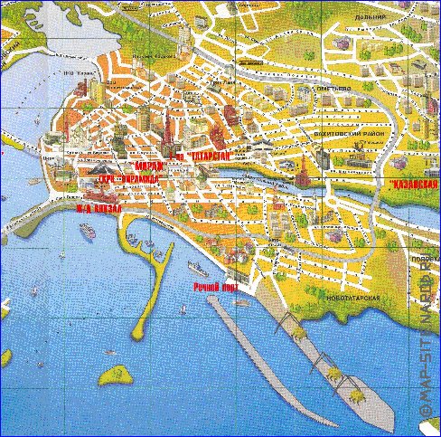 mapa de Kazan