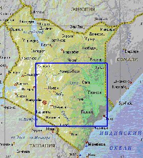 Fisica mapa de Quenia