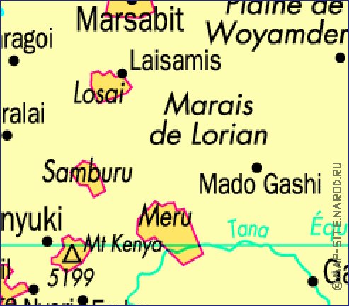 carte de Kenya