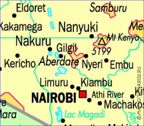 carte de Kenya