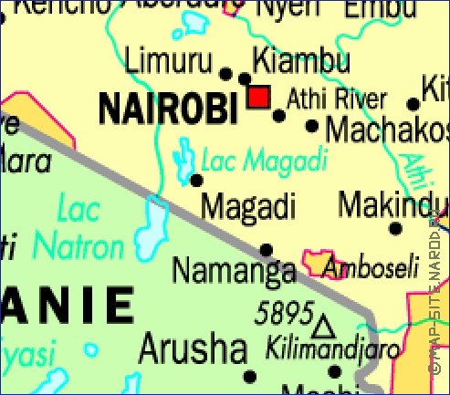 carte de Kenya