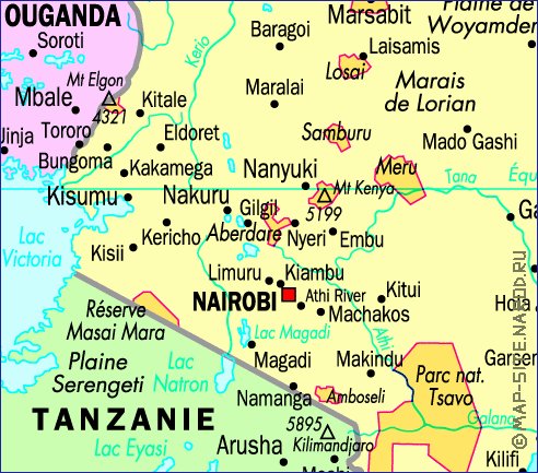 carte de Kenya